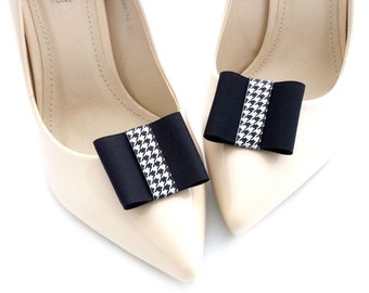 Black bow shoe clips - Judaeve