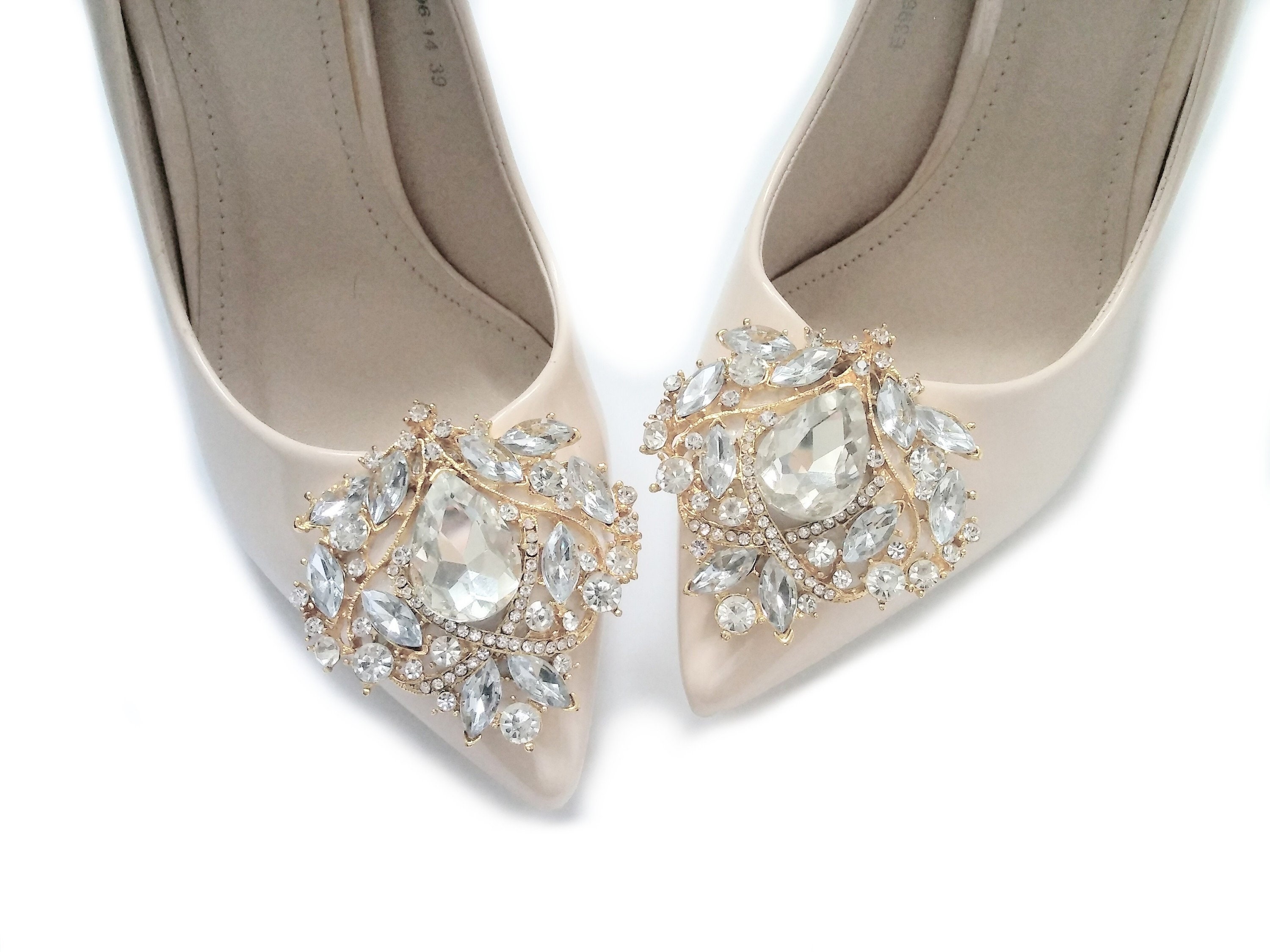 Gold shoe clips jewelry shoe clips wedding shoe clipsgold Etsy