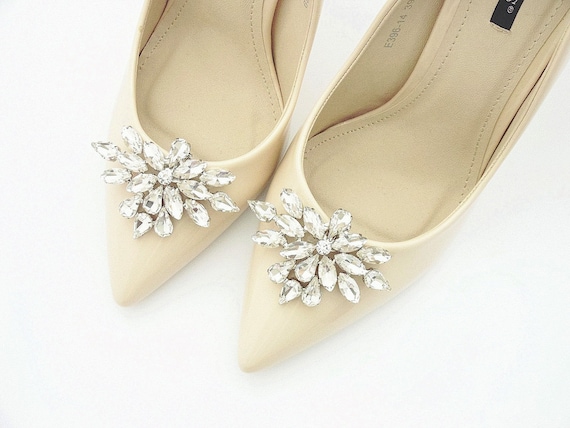 Jewelry Silver Shoe Clips Shoes Clip Wedding Bridal Etsy