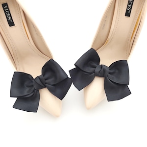 Black bows Shoe Clips Shoes Clip Schuhclips Bows Bow Judaeve