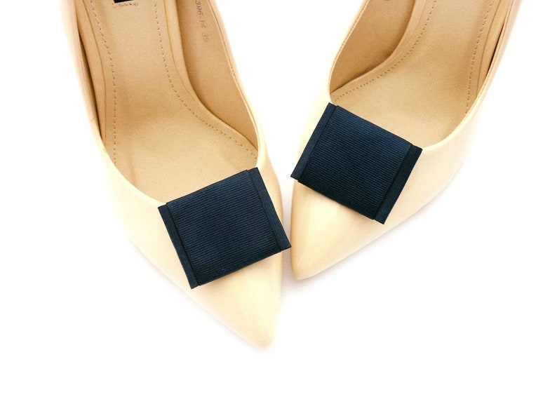 navy blue shoe clips shoes clips schuhclips navy shoe bows bow wedding shoe clips navy shoe clips bridal shoes Judaeve image 1