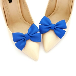 navy blue shoe clips shoes clips schuhclips navy shoe bows bow wedding bows shoe clips shoe clips bridal shoes clip bridesmaid shoes Judaeve Royal blue