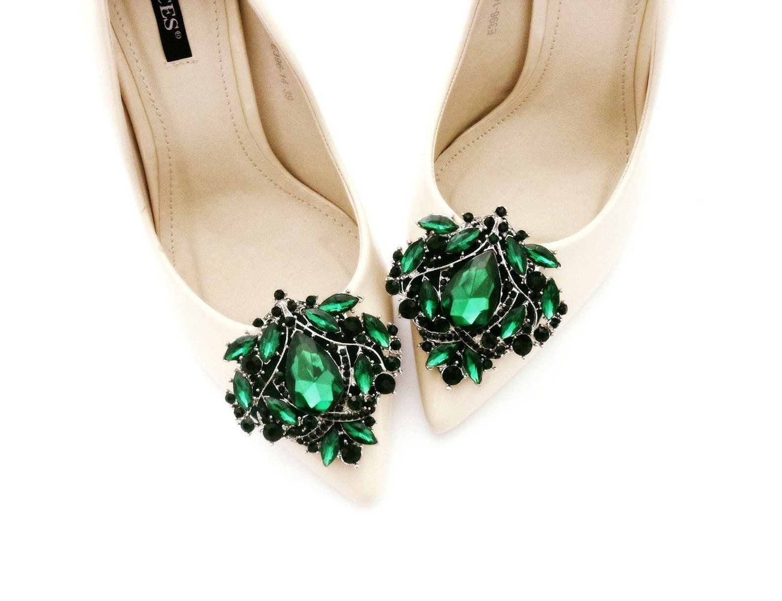 Jewelry dark green shoe clips wedding shoe clips jewelry Etsy