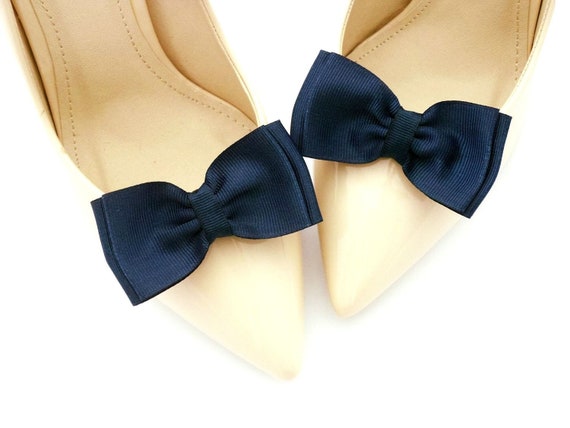 navy blue shoes with bow