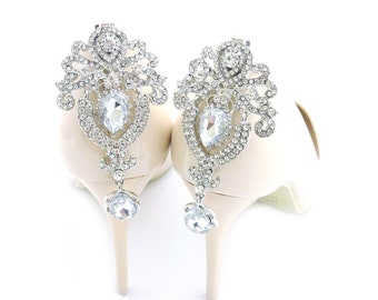 Silver jewelry shoe clips rhinestones shoes clip schuhclips wedding shoe decorations crystal shoe clips crystal rhinestone shoe clip Judaeve