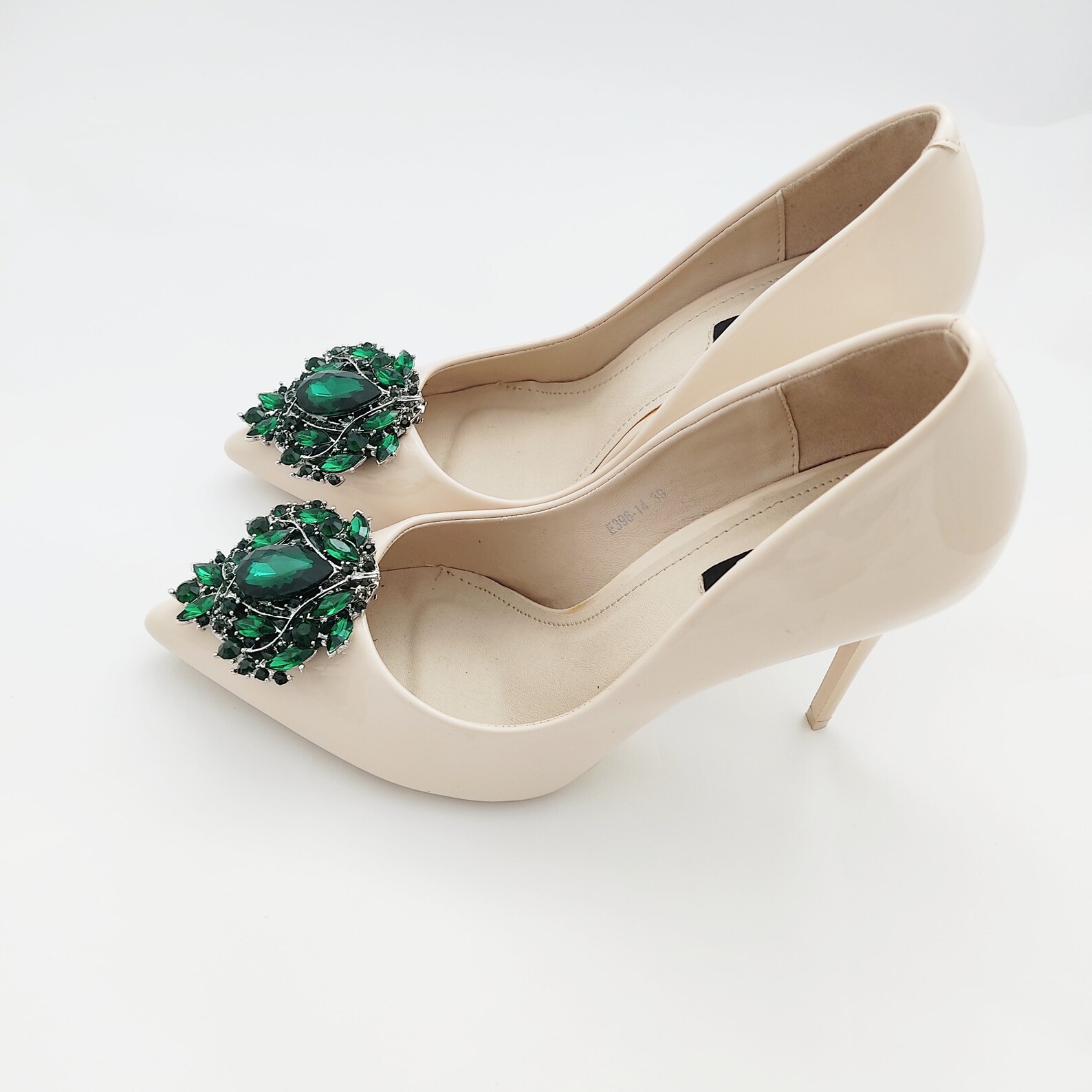 Jewelry Dark Green Shoe Clips Wedding Shoe Clips Jewelry Etsy