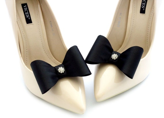 black bows for shoes