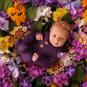 Newborn Digital Backdrop Photography Prop Floral Spring Digital Background