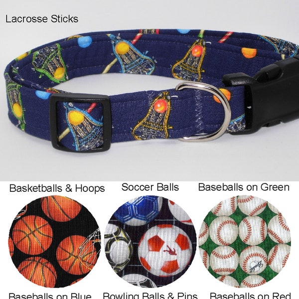 Ultimate Sport's Fan Dog Collar | Dog Bow tie | Lacrosse, Basketball, Soccer, Baseball, Bowling | Show Dog Collar | Large Dogs | Small Dogs