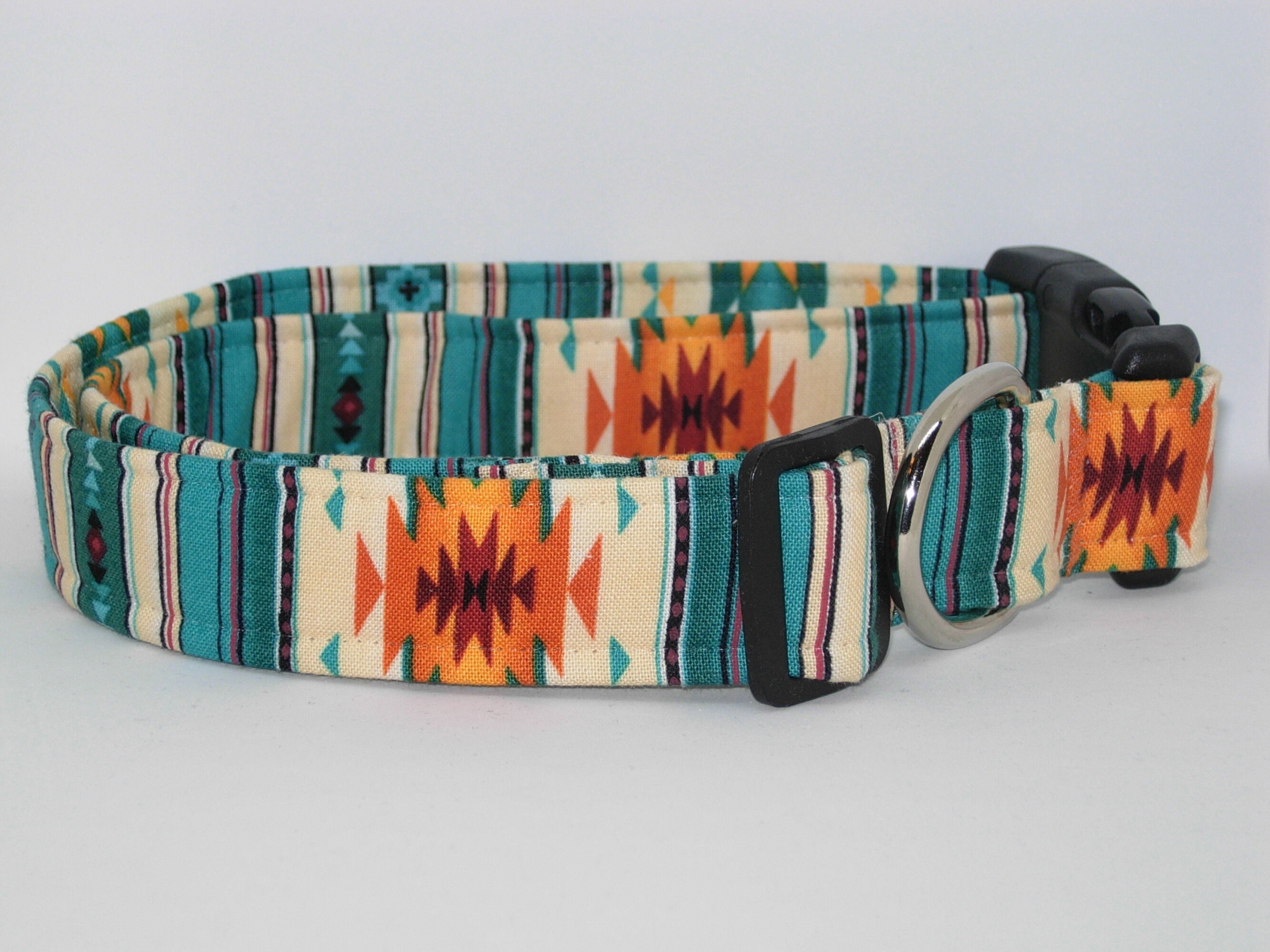 Navajo Dog Collar With Dog Bow tie Fire Burst Pet Collar Etsy