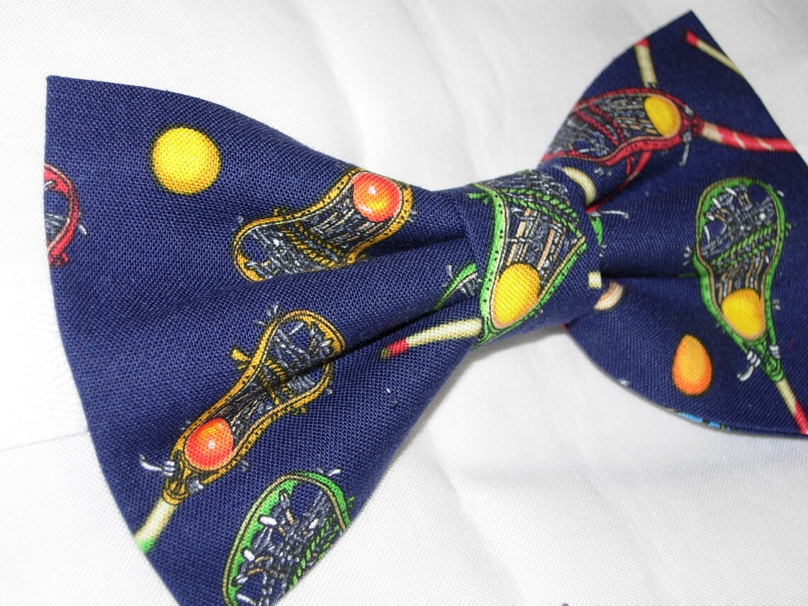 Lacrosse Dog Collar With Dog Bow Tie Lacrosse Sticks on Etsy