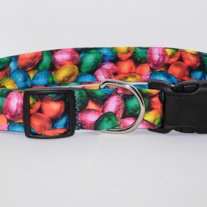 Easter Candy Dog Collar | With Dog Bow tie | Foil Wrapped | Trendy Pet Collar | Cool Dog Collars | Large Dog | Small Dog | Show Dog Collars