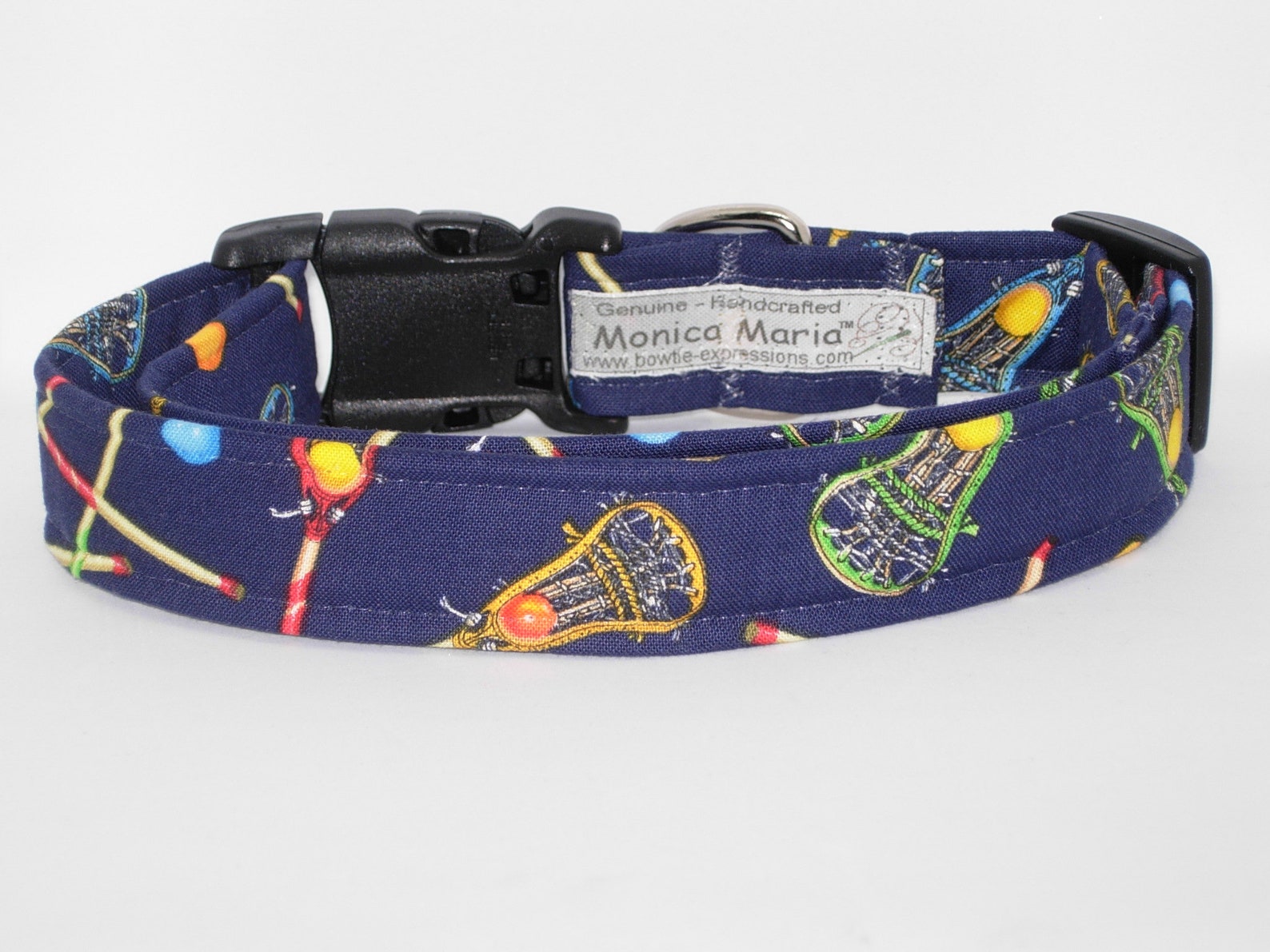 Lacrosse Dog Collar With Dog Bow Tie Lacrosse Sticks on Etsy