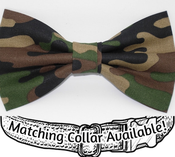 Camo dog 2024 bow tie