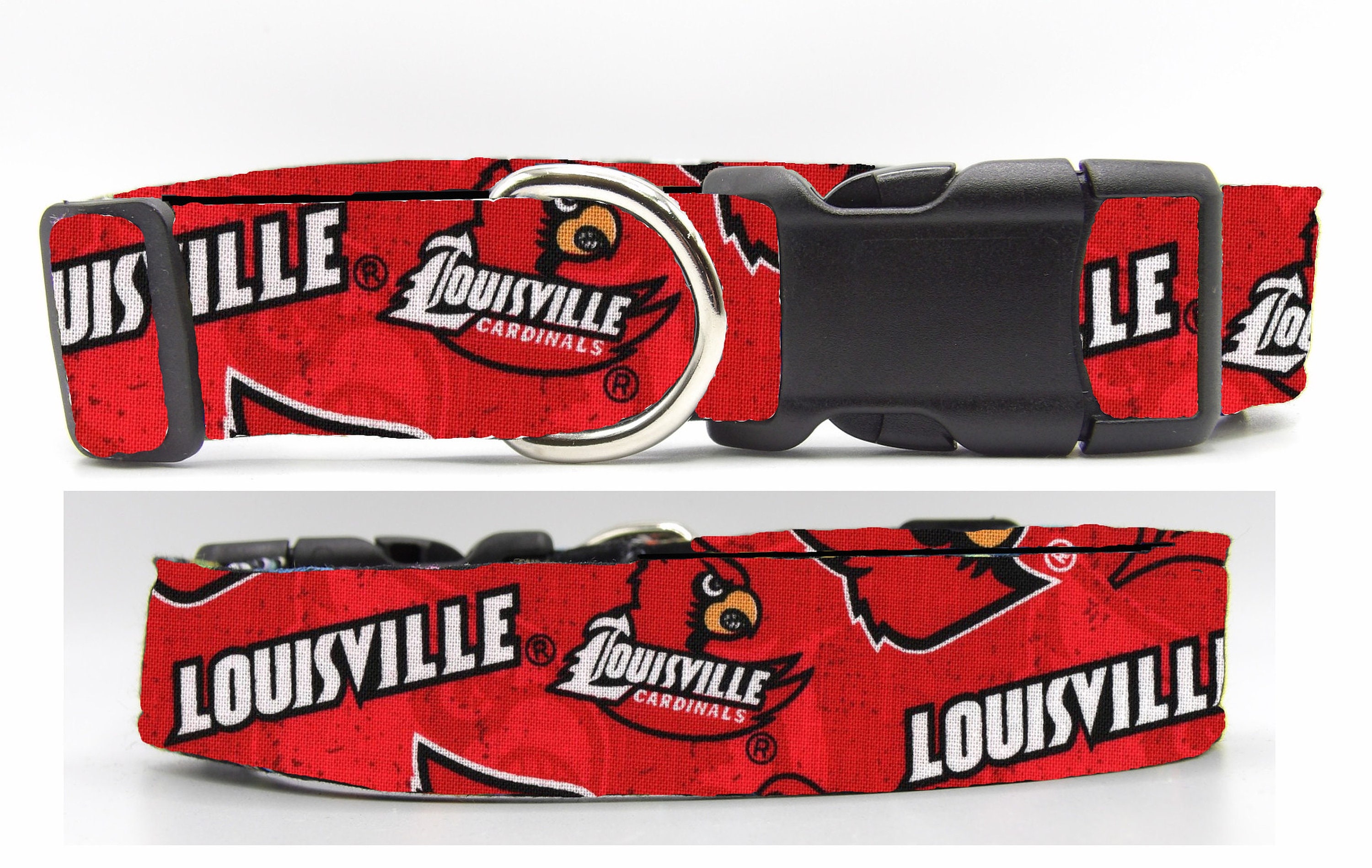 University of Louisville Cardinals Dog Collar Red Buckle Closure 20"