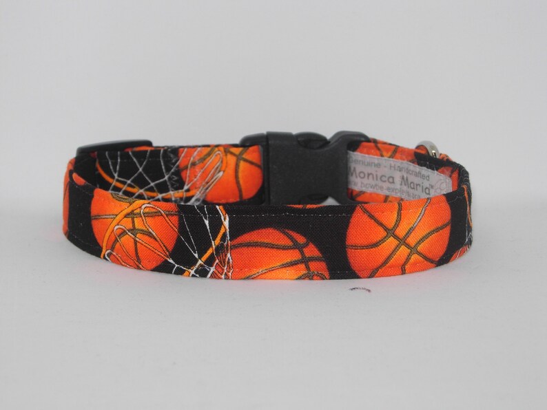 Basketball Dog Collar With Dog Bow tie Sports Pet Collar Etsy