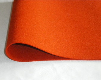 Wollfilz aus 100% Merinowolle 2 mm -orange-