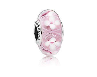 charm murano rose pandora charm murano rose pandora