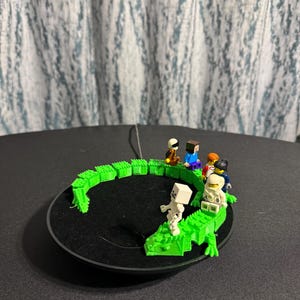 Rideable 3D Printed Dragon compatible with Lego Minifigures – Custom Fantasy Toy Accessory
