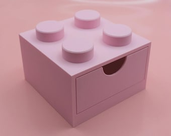 3D Printed Brick Storage Bin – Stackable LEGO Organizer
