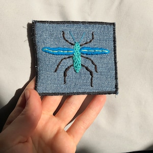 Insect Sew-On Patch // Bug Patch // Insect Patch // Hand Embroidered Patches