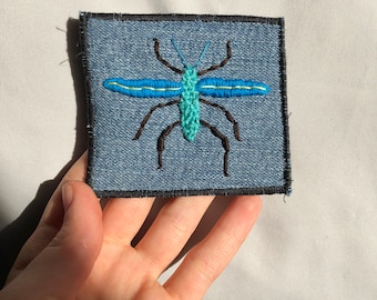 Insect Sew-On Patch // Bug Patch // Insect Patch // Hand Embroidered Patches