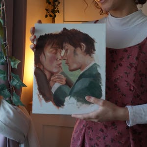 Custom Oil Painting: Personalized Portrait on Canvas, various sizes