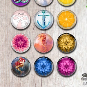 Cabochon en verre fleur, breloque sirène citron, 10 mm 12 mm 14 mm 16 mm 20 mm 25 mm 40 mm cabochon dôme en verre photo, accessoires de bijoux DIY (FJ140)