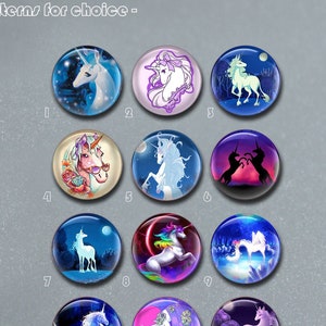 Unicorn cabochon,Unicorn snap button jewelry charm,10mm 12mm 14mm 16mm 20mm 25mm 40mm Fairy tale animal photo glass dome,DIY Findings (FJ27）