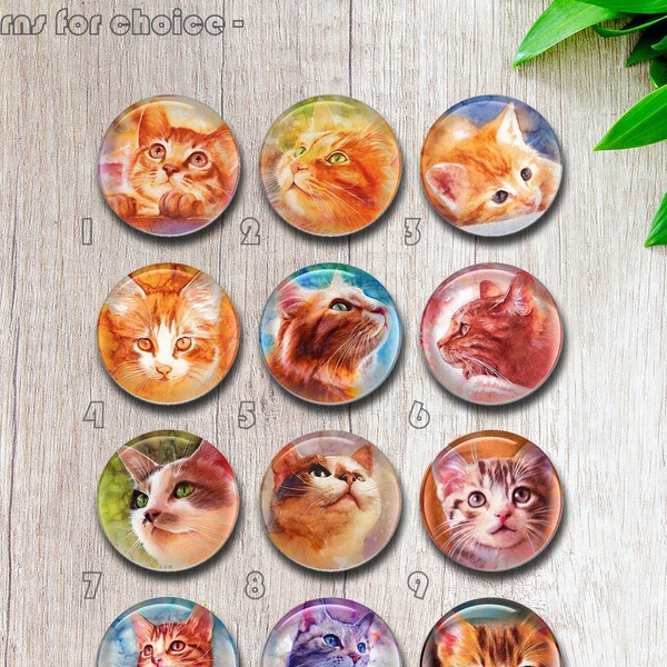 Cute Cat Picture Cabochon, Baby Cat glass dome ,10mm 12mm 14mm 16mm Soft Cat photo Cameo Charms,Pet lover gift,Custom Jewelry (FJ188）