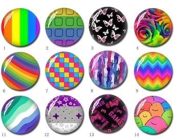 10 Stück LGBT Cabochon,LGBTQ Gay Pride Regenbogen Glaskuppel,10mm 12mm 14mm 16mm 18mm 20mm 25mm 30mm 35mm 40mm Rund Fotoschmuck (FJ1611)