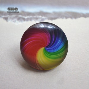 Cabochon en verre arc-en-ciel, breloque pour bijoux à bouton-pression, peinture d'art en 12/18/20 mm, dôme en verre photo lgbtq 10-40 mm pour bijoux lgbt (FJR01)