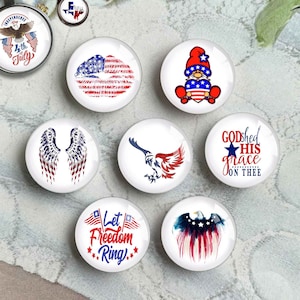Cabochon patriotique, image du 4 juillet Dôme en verre, Hawk Picture Cameo, 10 mm 12 mm 14 mm 16 mm 18 mm 20 mm 25 mm 30 mm 35 mm 40 mm Verre (FJ4465)