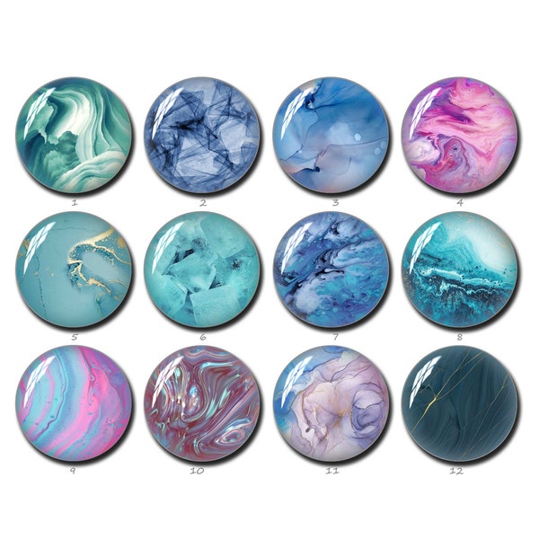 Cabochon aquarelle, dôme en verre d’image aquarelle 10mm 12mm 14mm 16mm 18mm 20mm 25mm 30mm 35mm 40mm Boucles d’oreilles Collier Fourniture de bijoux (FJ969)