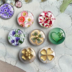 Cabochon Saint-Patrick, dôme en verre trèfle trèfle doré 10 mm 12 mm 14 mm 16 mm 18 mm 20 mm 25 mm 30 mm 35 mm 40 mm Bijoux photo DIY (FJ5605