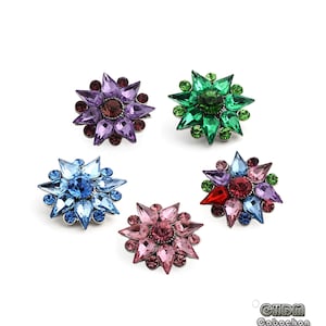 Snowflake Snap button,Floral Snap Button charm fit for 18mm/20mm snap jewelry,DIY Snap Ring Bracelet Necklace Cufflinks Jewelry (MB42）