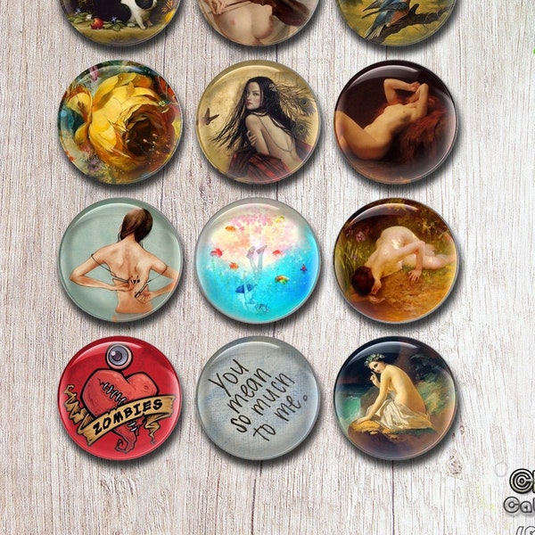 Oil Painting Cabochon- Lady Photo Glass Dome jewelry,10mm 12mm 14mm 16mm 18mm 20mm 25mm 30mm 35mm 40mm image glass dome cabochon (FJ106）