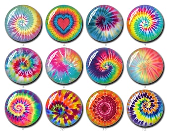 Tie Dye Cabochon,Rainbow Tie Dye image Glass dome,10mm 12mm 14mm 16mm 18mm 20mm 25mm 30mm 35mm 40mm  Photo Jewelry(FJ1173）