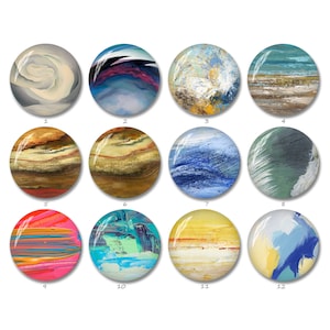 10pcs olieverfschilderij Cabochon, zee aquarel glazen koepel, 10mm 12mm 14mm 16mm 18mm 20mm 25mm 30mm 35mm 40mm DIY ronde foto sieraden (FJ1649)