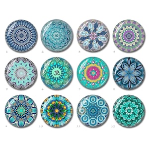 Mandala Cabochon, Namaste Image Glass Dome, Thanksgiving Cameo, 10mm 12mm 14mm 16mm 20mm 25mm 40mm Glass Dome, Ovale Teardrop Kralen (FJ3456)