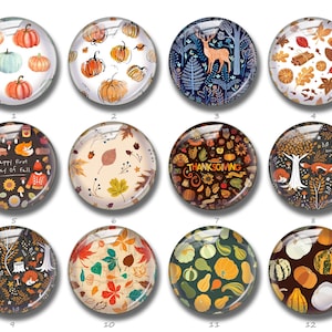 Pompoen cabochon, herfst herfst Thanksgiving pompoen beeld glazen cabines, 10mm 12mm 14mm 16mm 18mm 20mm 25mm 30mm 35mm 40mm Glazen koepel (FJ786)