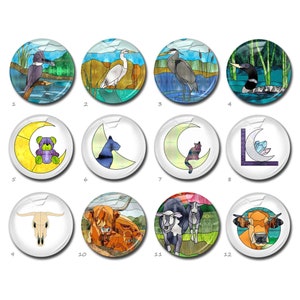 Cabochon oiseau, Dôme en verre avec image chat lune, Camée avec image en verre vache, 10 mm 12 mm 14 mm 16 mm 18 mm 20 mm 25 mm 30 mm 35 mm 40 mm Breloques en verre (FJ4235)