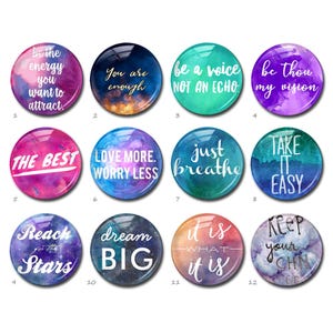 Cabochon ispiratore, immagine statement cupola in vetro, cammeo fatto a mano, 10 mm 12 mm 14 mm 16 mm 18 mm 20 mm 25 mm 30 mm 35 mm 40 mm vetro (FJ5422)