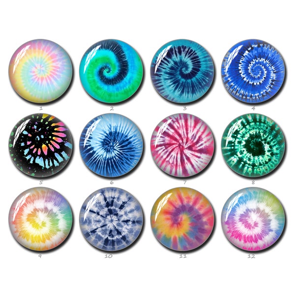 Tie Dye Cabochon,Rainbow Tie Dye image Glass dome,10mm 12mm 14mm 16mm 18mm 20mm 25mm 30mm 35mm 40mm  Photo Jewelry(FJ1262）