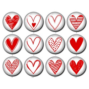 Valentijnsdag cabochon, rode liefdeshart pijl afbeelding glazen koepel 10 mm 12 mm 14 mm 16 mm 18 mm 20 mm 25 mm 30 mm 35 mm 40 mm (FJ1439）