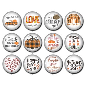 Arc-en-ciel automne Cabochon, automne automne Citrouille Gnome image Dôme de verre, 10mm 12mm 14mm 16mm 18mm 20mm 25mm 30mm 35mm 40mm Bijoux photo (FJ1077)