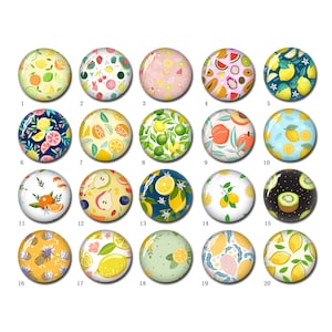 10pcs Lemon Cabochon,Summer Fruit Kiwi Glass dome,10mm 12mm 14mm 16mm 18mm 20mm 25mm 30mm 35mm 40mm Fruit Round Photo Jewelry (FJ1619）