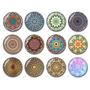 Cabochon mandala, dôme en verre à image Namaste, camée de Thanksgiving, dôme en verre 10 mm 12 mm 14 mm 16 mm 20 mm 25 mm 40 mm, perles ovales en forme de larme (FJ3467