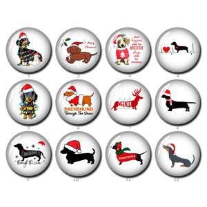 Weihnachten Dackel Cabochon,Wurst Hund Bild Glaskuppel,10mm 12mm 14mm 16mm 18mm 20mm 25mm 30mm 35mm 40mm Haustier Hund Fotoschmuck (FJ1287)