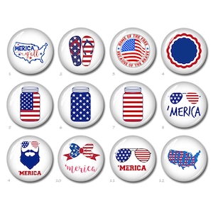 Cabochon du 4 juillet, image du drapeau des États-Unis, dôme en verre rond ovale en forme de larme, 10 mm 12 mm 14 mm 16 mm 20 25 mm 40 mm 10x14 mm 13x18 mm 20x30 mm Perles (FJ2881）